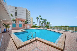 Large heated pool