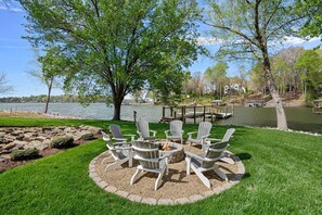 Enjoy the fire pit to make s'mores and memories.