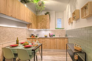 Kitchen and dining area