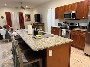 Kitchen with eating area