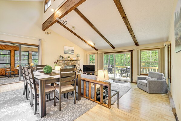 Clifton Township Vacation Rental | 3BR | 2BA | 1,396 Sq Ft | 5 Steps Required