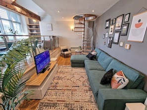 Relax with family and friends in our super stylish living space