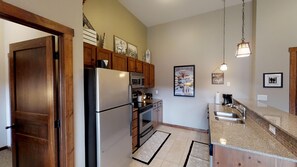 Floor, Indoors, Refrigerator, Flooring, Kitchen