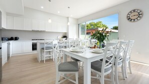 Elliniko | 250m to Beach | Open Plan Kitchen and Dining Area 