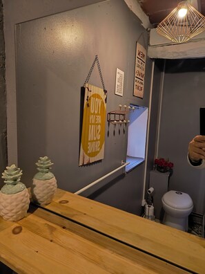 salle de douche avec cabine et wc