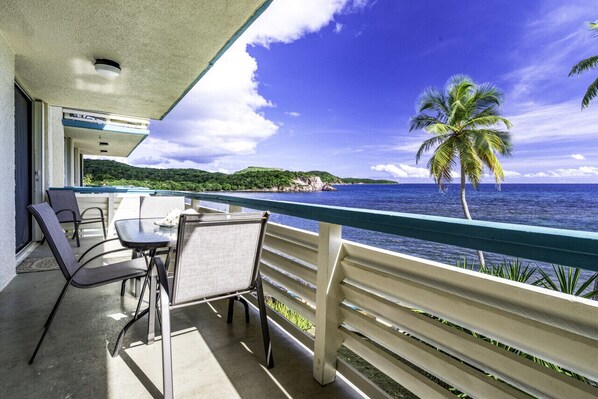 Your own private balcony overlooking Bolongo Bay!