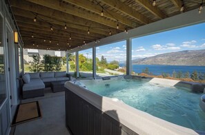 Downstairs Hot Tub and view