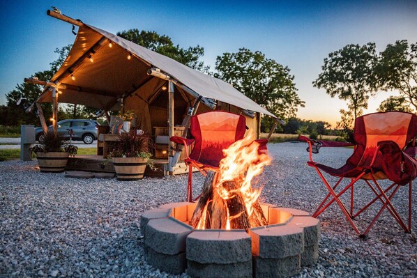 Fire pit stories.