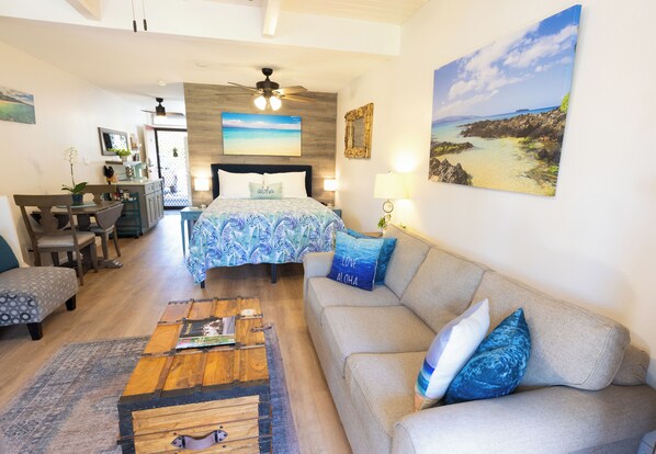 Spacious accommodations for your stay, better than a hotel room. 