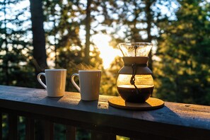 Enjoy your morning coffee with a view.