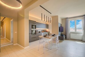 Kitchen and dining area