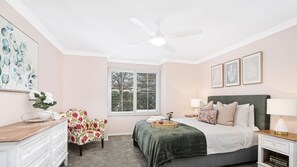Luxury Bedroom 1 | Queen Bed | Designer Furnishings