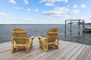 Chairs on the dock