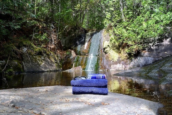 Ruisseau naturel pour la baignade à proximité du chalet