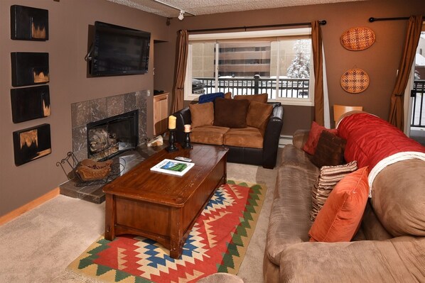 Living room and television
