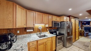 Indoors, Floor, Flooring, Sink, Kitchen