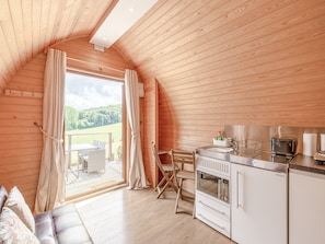 Open plan living space | Pod Two - Darnells Luxury Glamping, Ross-on-Wye