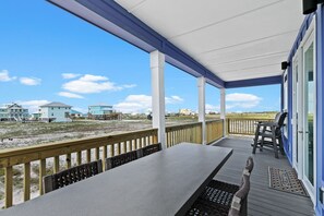 Gulf-facing porch