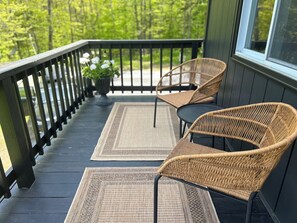 Enjoy the sunrise and your morning coffee on the deck.