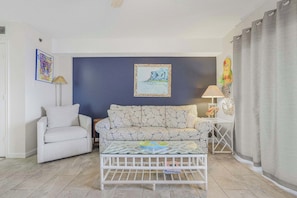 As of May of 2025, the property has been freshly painted and furnished with a new couch offering a queen sofa sleeper.