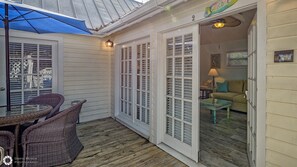 Entrance to Island on Private deck