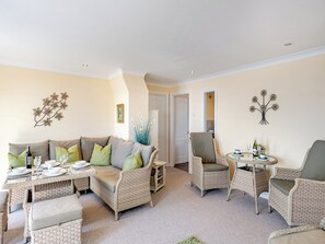 Living area | Crownhill Bay Penthouse - Crownhill Bay House, Down Thomas, near Plymouth