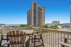 Have your morning coffee while enjoying the ocean view.