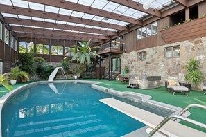 Heated indoor swimming pool 