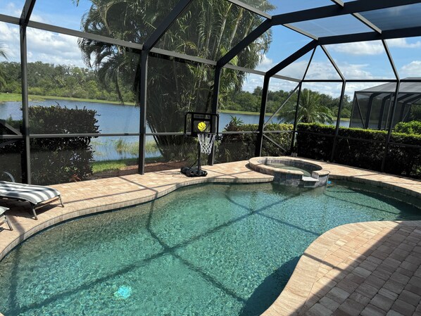 Lanai pool and spa
