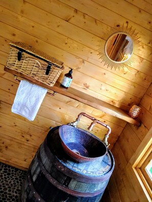 Bespoke, hand crafted detail. All in natural materials.