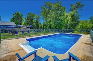 Professionally maintained pool with service twice a week. 