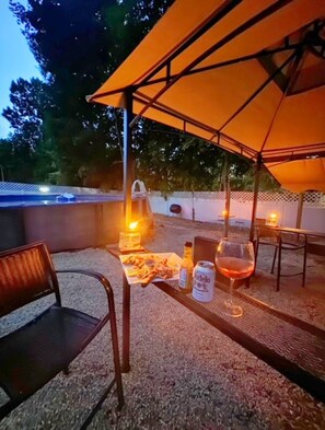 Outside Canopy Bar and BBQ Area