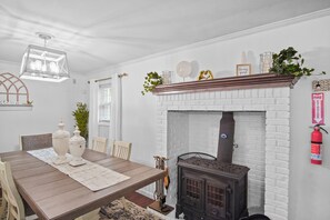 Fireplace, Dining Area