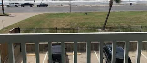 Enjoy the view outside from this unit's balcony