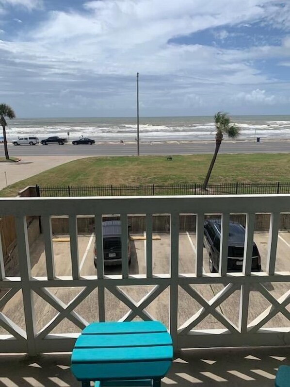 Enjoy the view outside from this unit's balcony