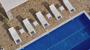 Tranquility unfold at the 40m2 pool area.