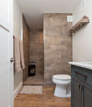 Luxurious shower.