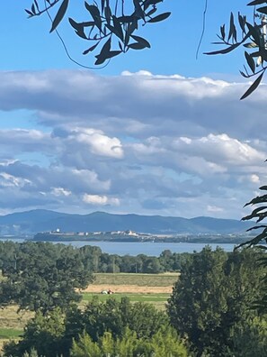 View of Lake Trasimeno from the front porch