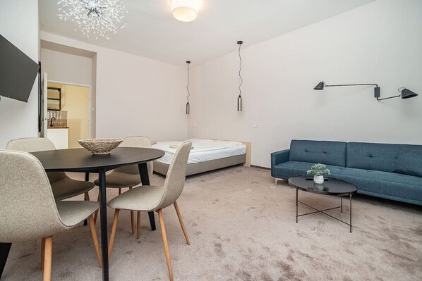 dining table and tv