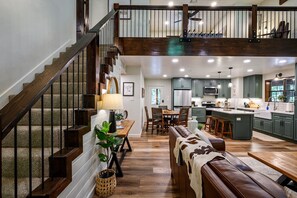 The spilt floor plan is perfect for friends or families.