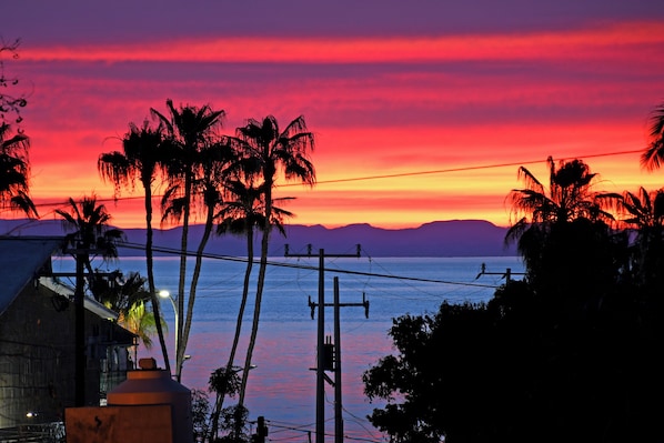 Sunset view from rooftop.