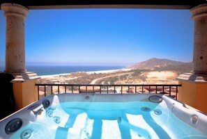 View from upstairs King room.