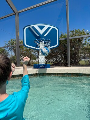 2 pool basketball hoops