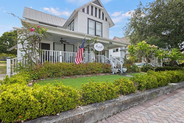 This grand home sits on downtown Fort Pierce's main street, with its porch as the focal point along 2nd Street.