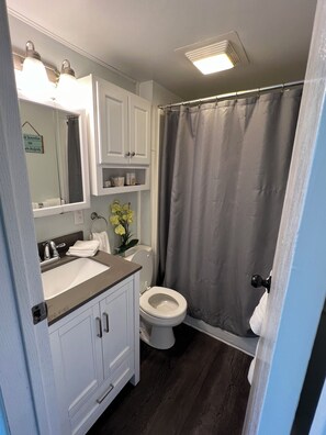 Bathroom with standup shower