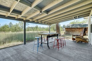 Private Patio | Single-Story Home | Swing Set