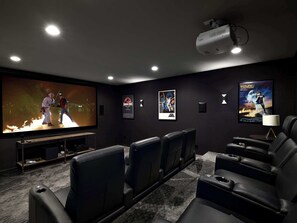 Watch your favorite movie to end the day in our private movie theater!