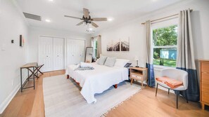 Urban Chic - This trendy urban bedroom combines style and comfort, with chic decor and a prime city location.