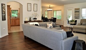Spacious yet Cozy Living Area