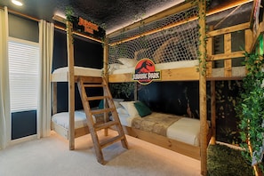 Bedroom #5: 2 twin-size bunkbeds with TV (suite)